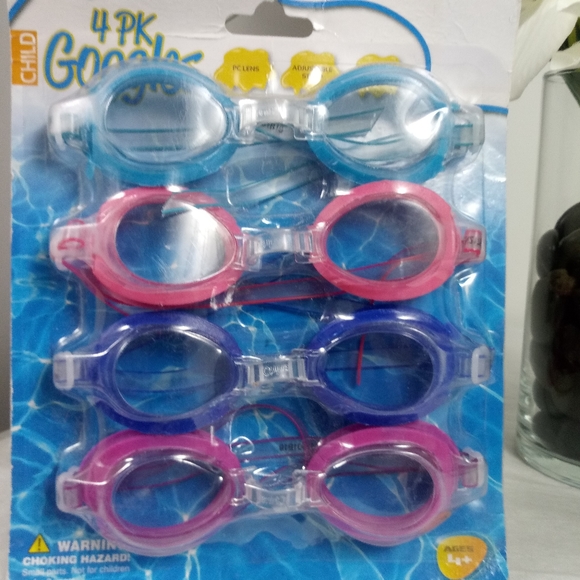 📌4/$20 Kids Swim Goggles NEW Multi-Colors 4pk - Picture 9 of 13